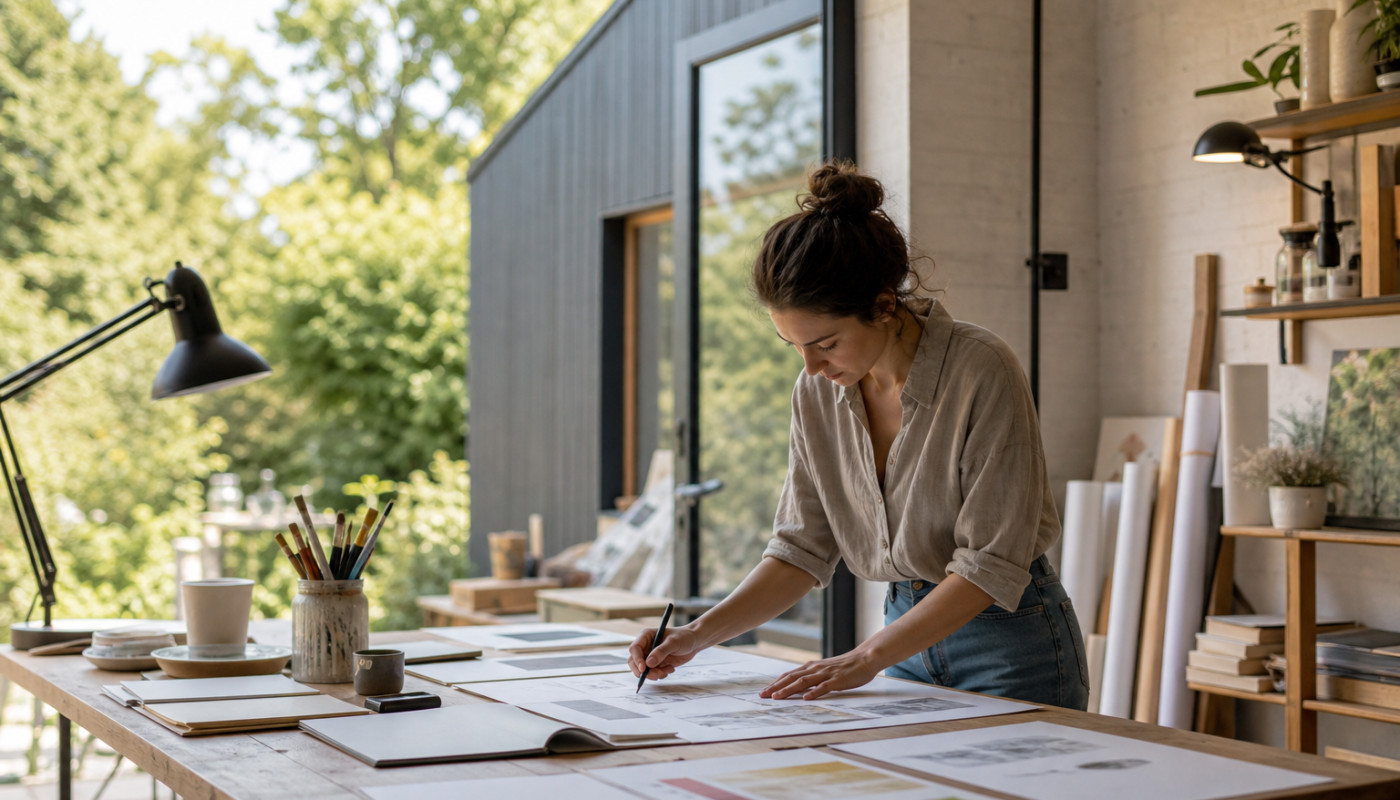 Quand l’extension sert d’atelier aux créatifs